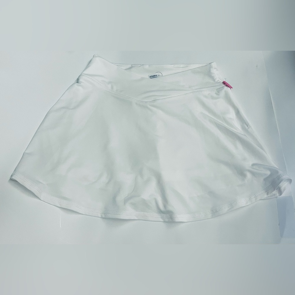 New 90 Degree by Reflex Girls 2 Piece Skort Set Pink White Girls size L (12) - Picture 4 of 16